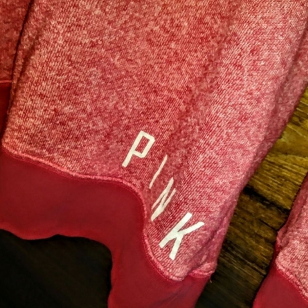 PINK Top Size S Varsity Letterman V Neck EUC - Picture 5 of 10